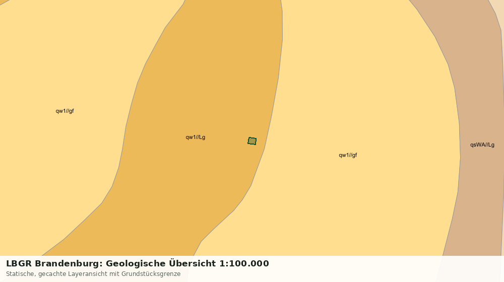 Statische Kartenansicht: LBGR Brandenburg: Geologische Übersicht 1:100.000