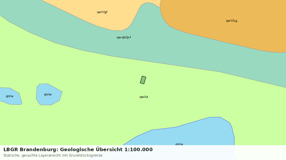 Statische Kartenansicht: LBGR Brandenburg: Geologische Übersicht 1:100.000