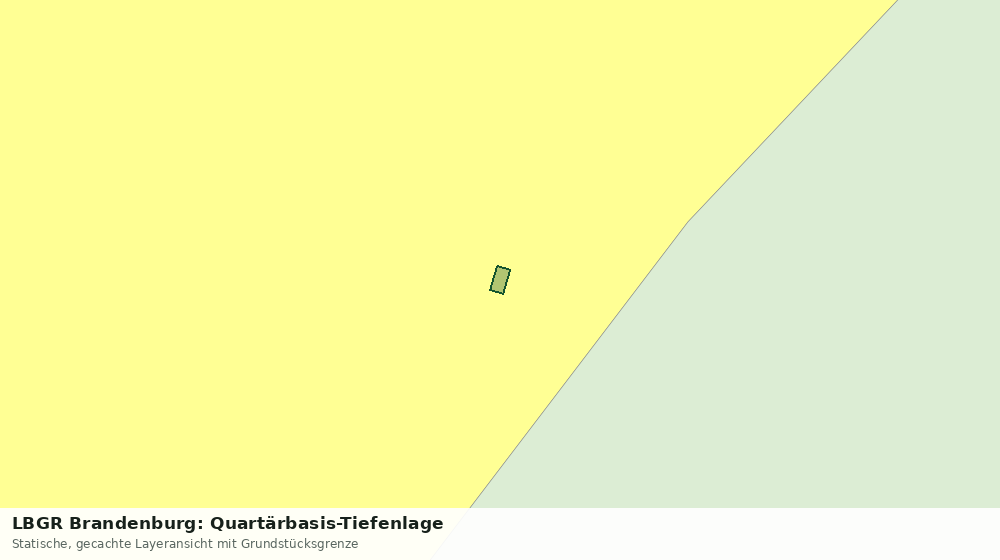 Statische Kartenansicht: LBGR Brandenburg: Quartärbasis-Tiefenlage