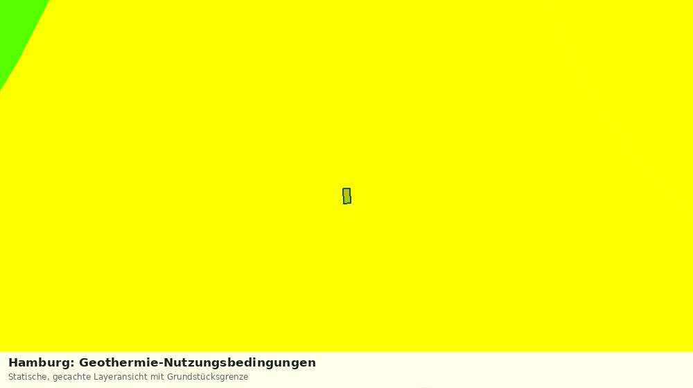 Statische Kartenansicht: Hamburg: Geothermie-Nutzungsbedingungen
