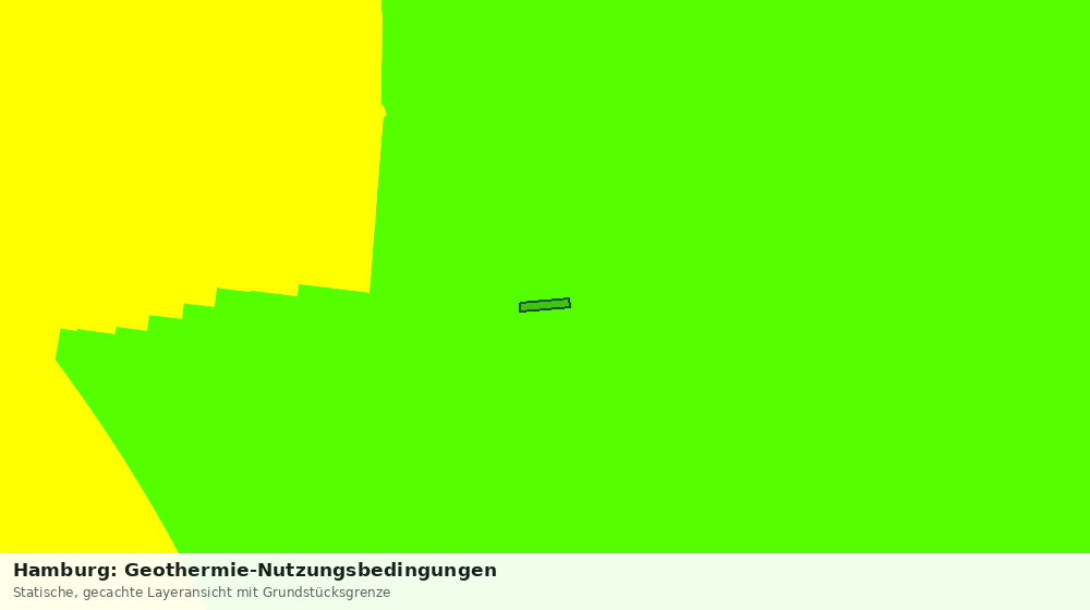 Statische Kartenansicht: Hamburg: Geothermie-Nutzungsbedingungen