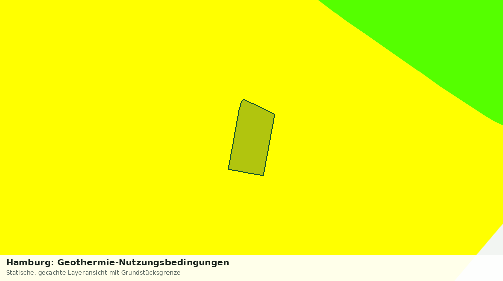 Statische Kartenansicht: Hamburg: Geothermie-Nutzungsbedingungen