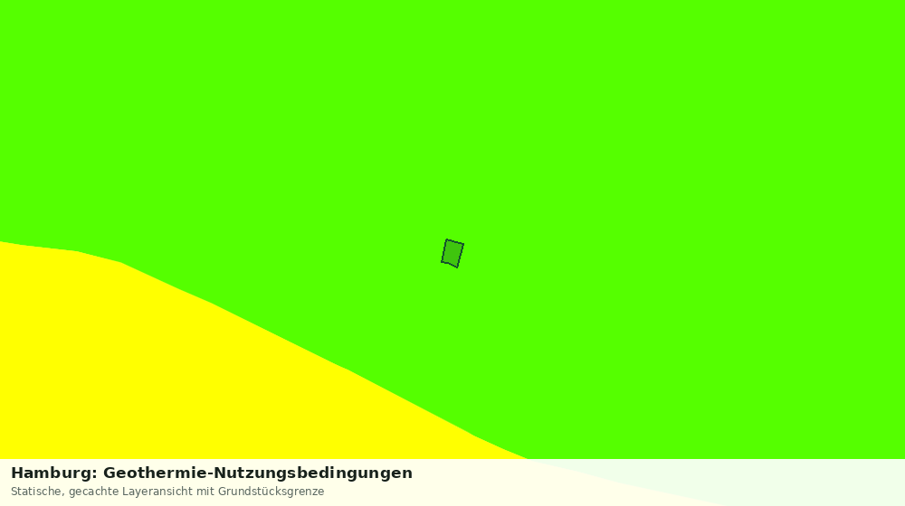 Statische Kartenansicht: Hamburg: Geothermie-Nutzungsbedingungen