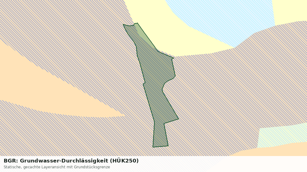 Statische Kartenansicht: BGR: Grundwasser-Durchlässigkeit (HÜK250)