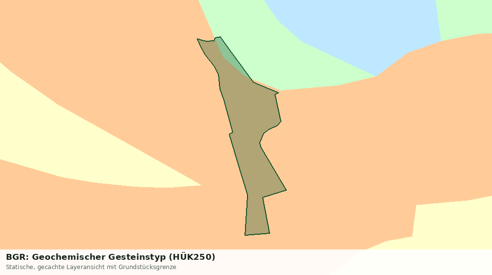 Statische Kartenansicht: BGR: Geochemischer Gesteinstyp (HÜK250)