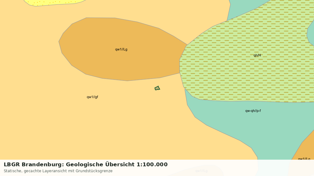 Statische Kartenansicht: LBGR Brandenburg: Geologische Übersicht 1:100.000