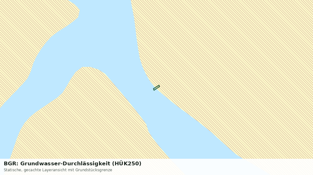 Statische Kartenansicht: BGR: Grundwasser-Durchlässigkeit (HÜK250)