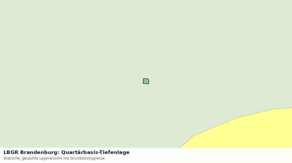 Statische Kartenansicht: LBGR Brandenburg: Quartärbasis-Tiefenlage