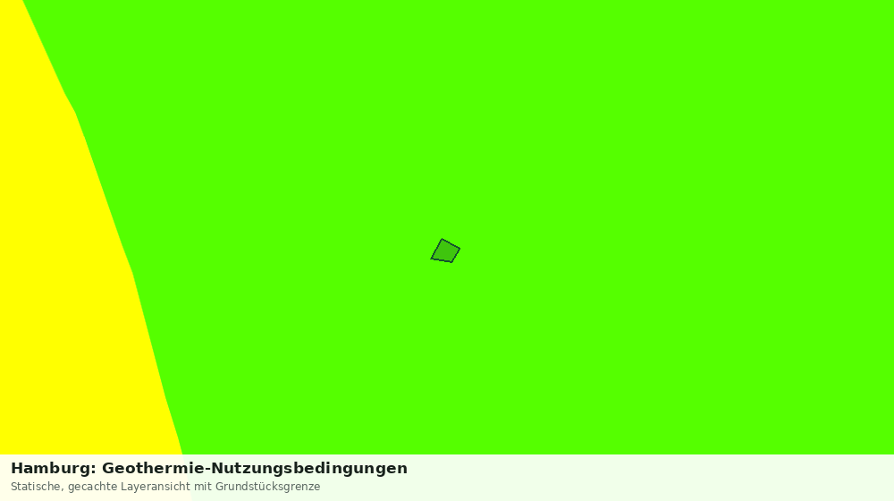 Statische Kartenansicht: Hamburg: Geothermie-Nutzungsbedingungen