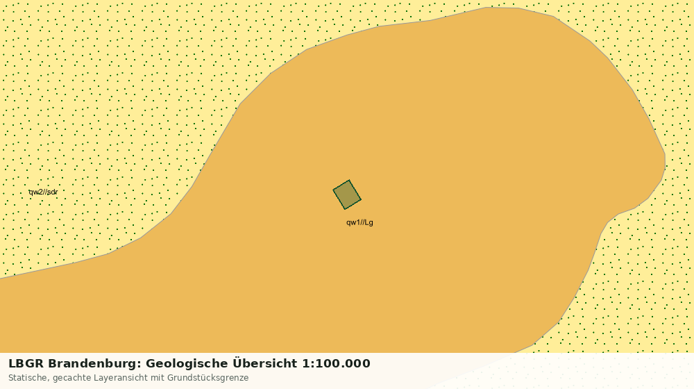 Statische Kartenansicht: LBGR Brandenburg: Geologische Übersicht 1:100.000