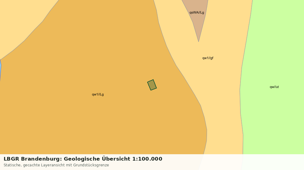 Statische Kartenansicht: LBGR Brandenburg: Geologische Übersicht 1:100.000