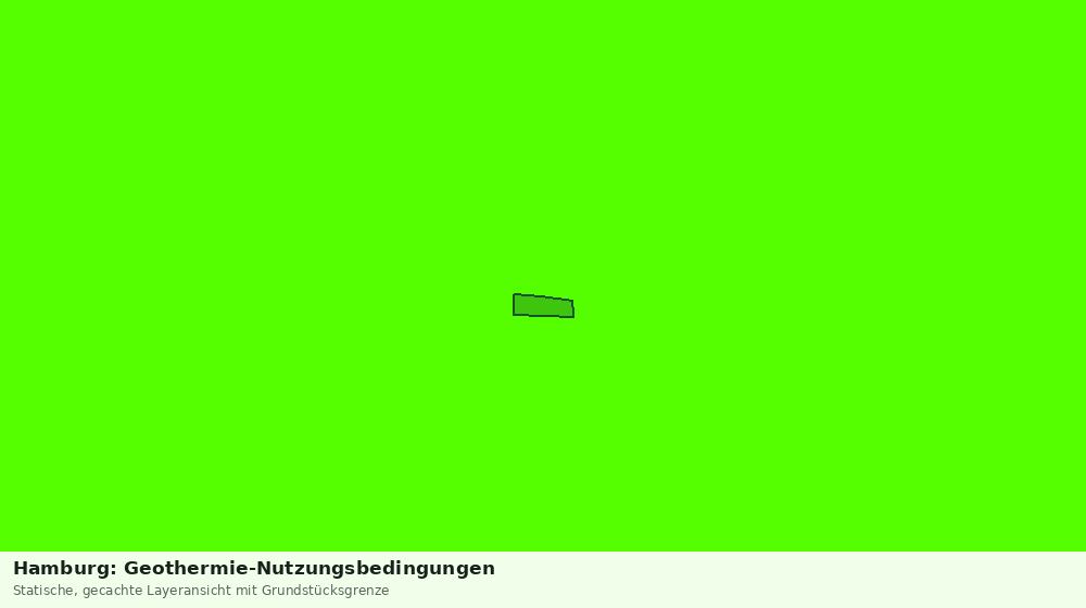 Statische Kartenansicht: Hamburg: Geothermie-Nutzungsbedingungen