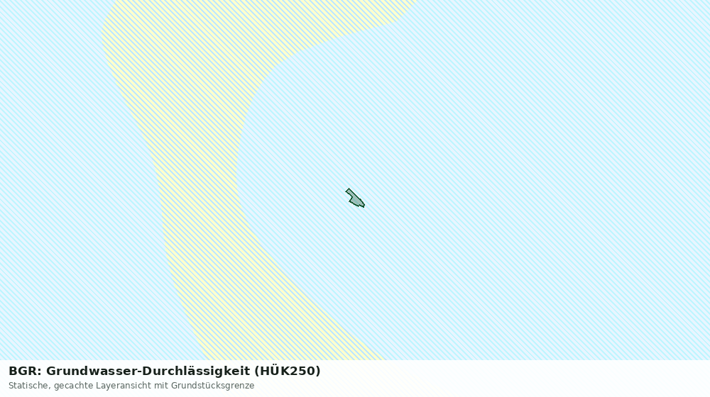Statische Kartenansicht: BGR: Grundwasser-Durchlässigkeit (HÜK250)