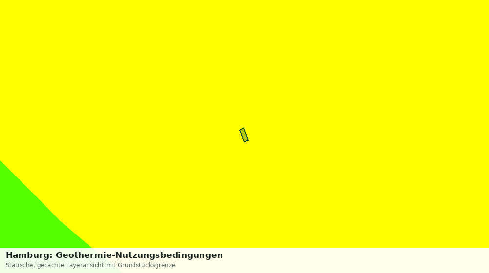 Statische Kartenansicht: Hamburg: Geothermie-Nutzungsbedingungen