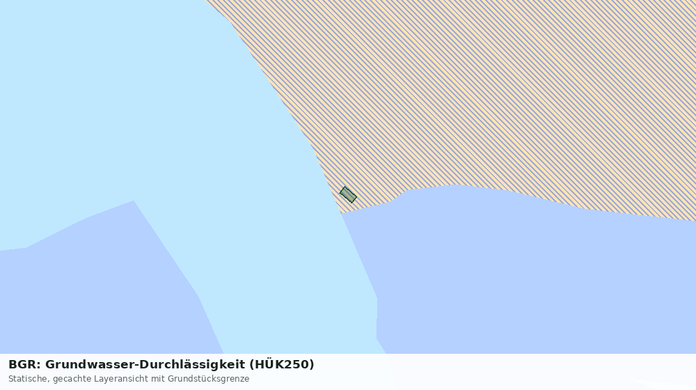Statische Kartenansicht: BGR: Grundwasser-Durchlässigkeit (HÜK250)