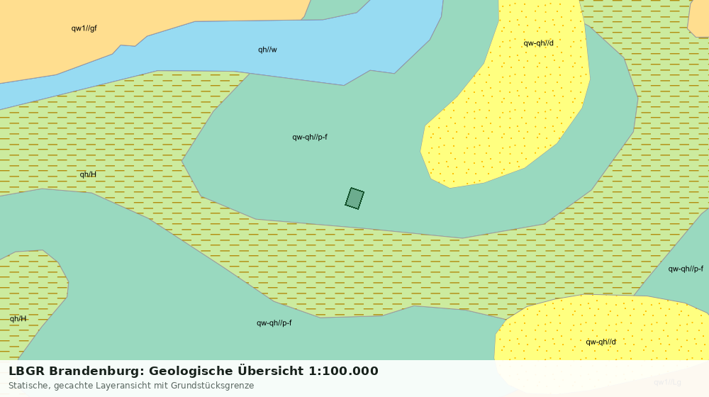 Statische Kartenansicht: LBGR Brandenburg: Geologische Übersicht 1:100.000