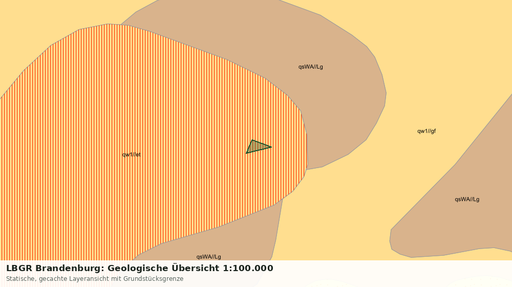 Statische Kartenansicht: LBGR Brandenburg: Geologische Übersicht 1:100.000