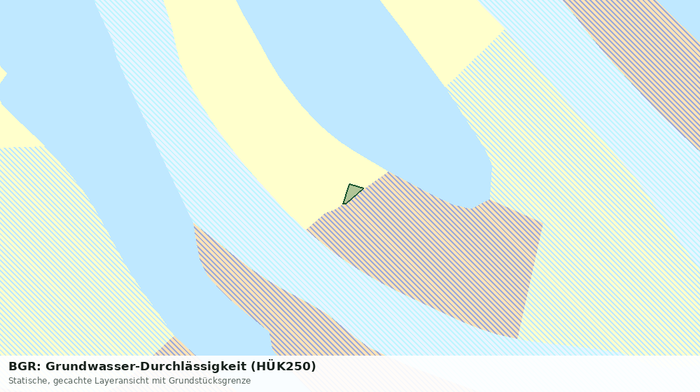 Statische Kartenansicht: BGR: Grundwasser-Durchlässigkeit (HÜK250)