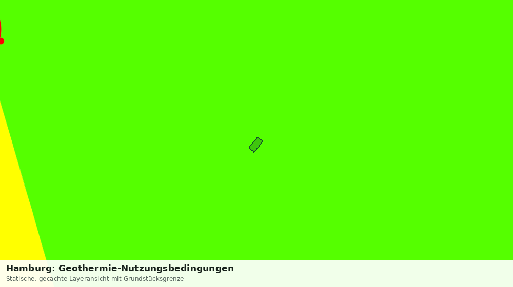 Statische Kartenansicht: Hamburg: Geothermie-Nutzungsbedingungen