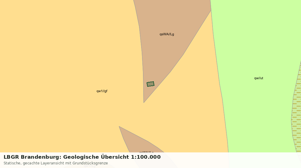 Statische Kartenansicht: LBGR Brandenburg: Geologische Übersicht 1:100.000