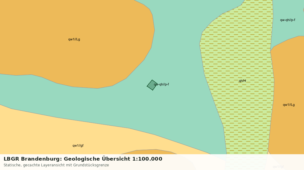 Statische Kartenansicht: LBGR Brandenburg: Geologische Übersicht 1:100.000
