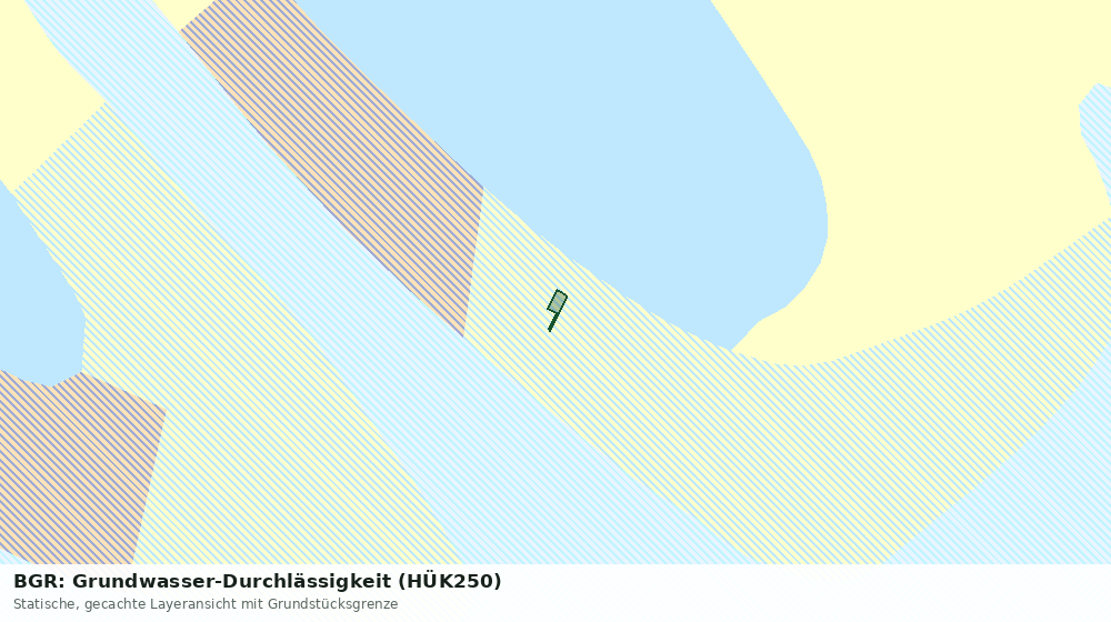 Statische Kartenansicht: BGR: Grundwasser-Durchlässigkeit (HÜK250)