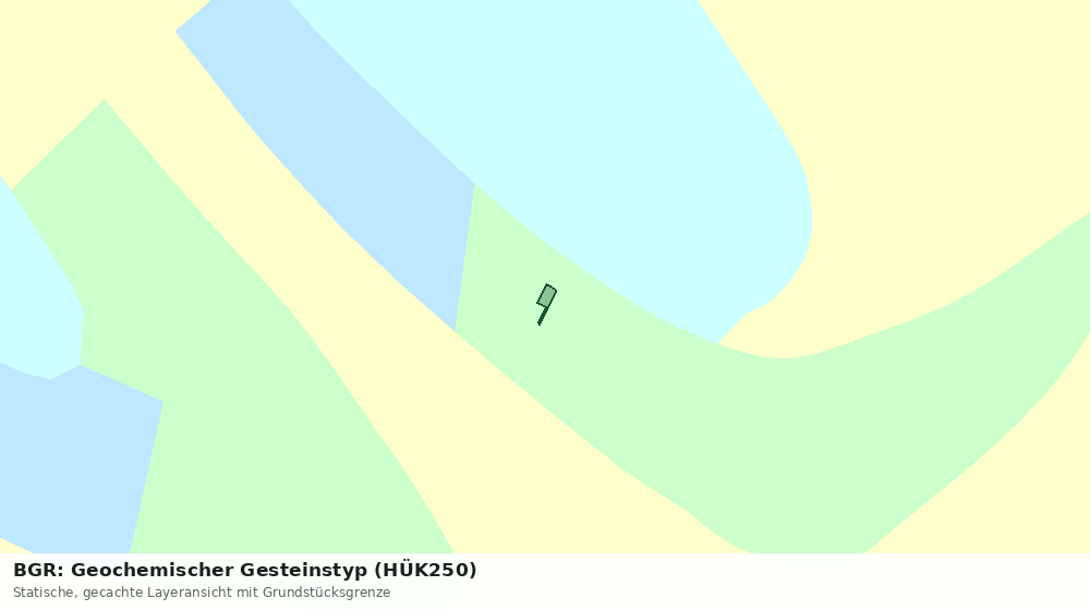 Statische Kartenansicht: BGR: Geochemischer Gesteinstyp (HÜK250)
