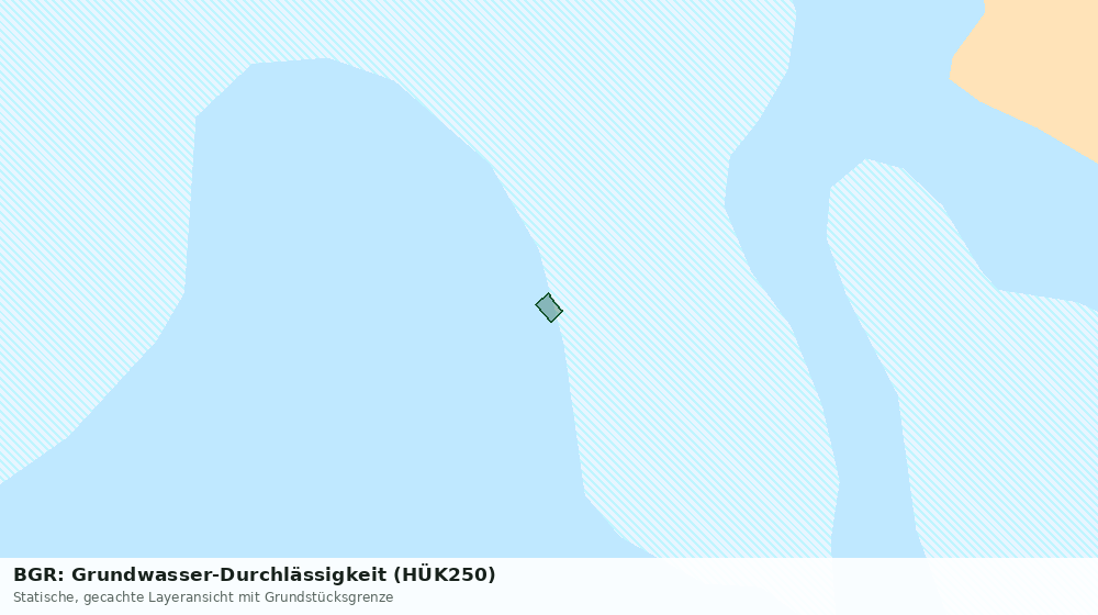 Statische Kartenansicht: BGR: Grundwasser-Durchlässigkeit (HÜK250)