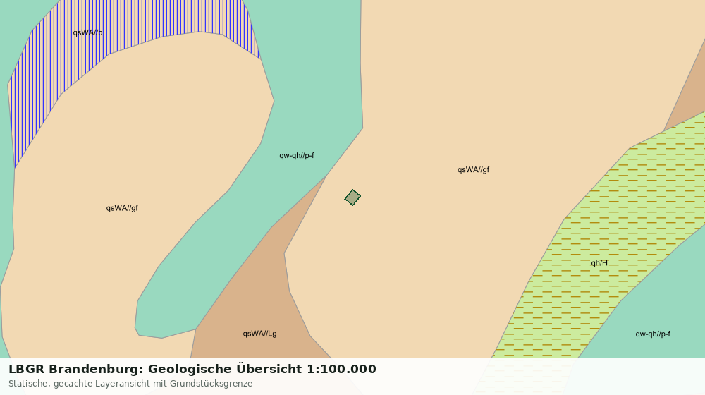 Statische Kartenansicht: LBGR Brandenburg: Geologische Übersicht 1:100.000
