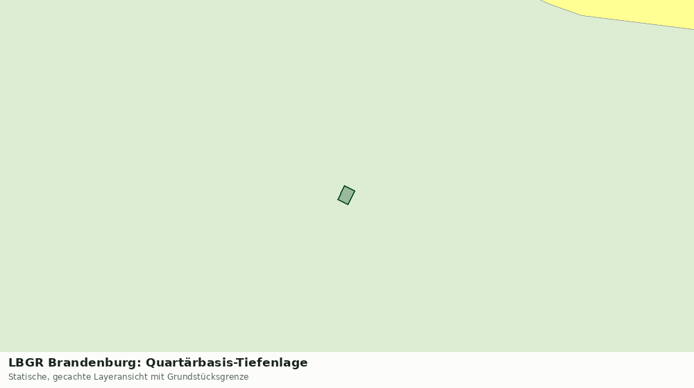 Statische Kartenansicht: LBGR Brandenburg: Quartärbasis-Tiefenlage
