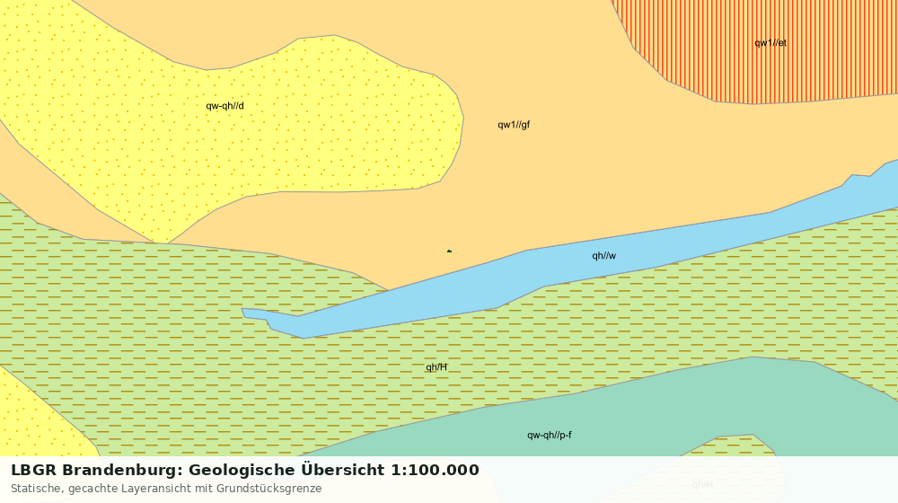 Statische Kartenansicht: LBGR Brandenburg: Geologische Übersicht 1:100.000