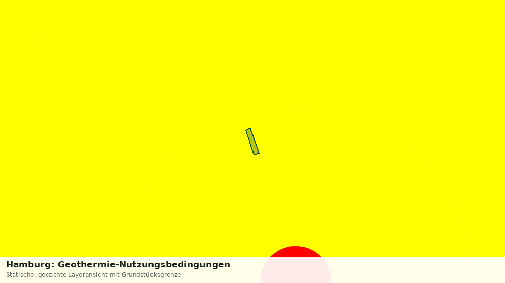 Statische Kartenansicht: Hamburg: Geothermie-Nutzungsbedingungen