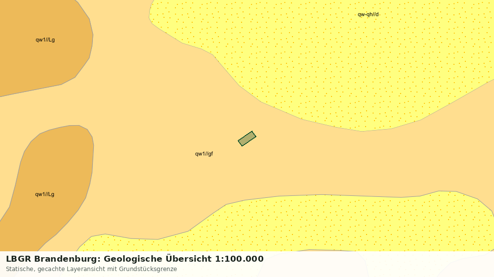 Statische Kartenansicht: LBGR Brandenburg: Geologische Übersicht 1:100.000