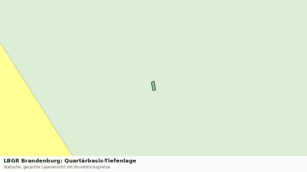 Statische Kartenansicht: LBGR Brandenburg: Quartärbasis-Tiefenlage