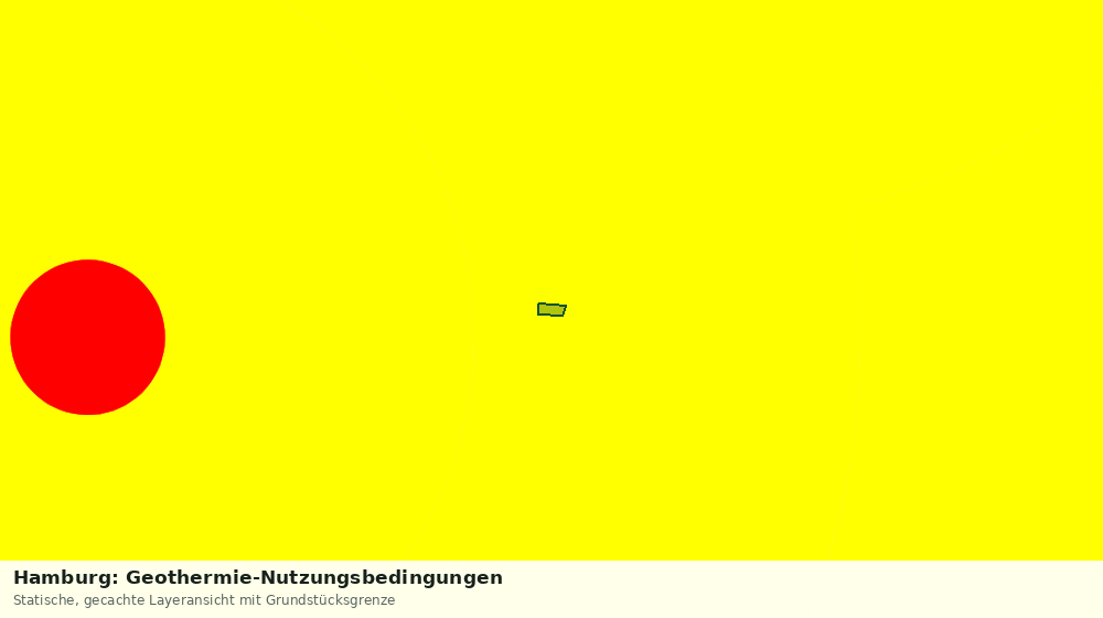 Statische Kartenansicht: Hamburg: Geothermie-Nutzungsbedingungen