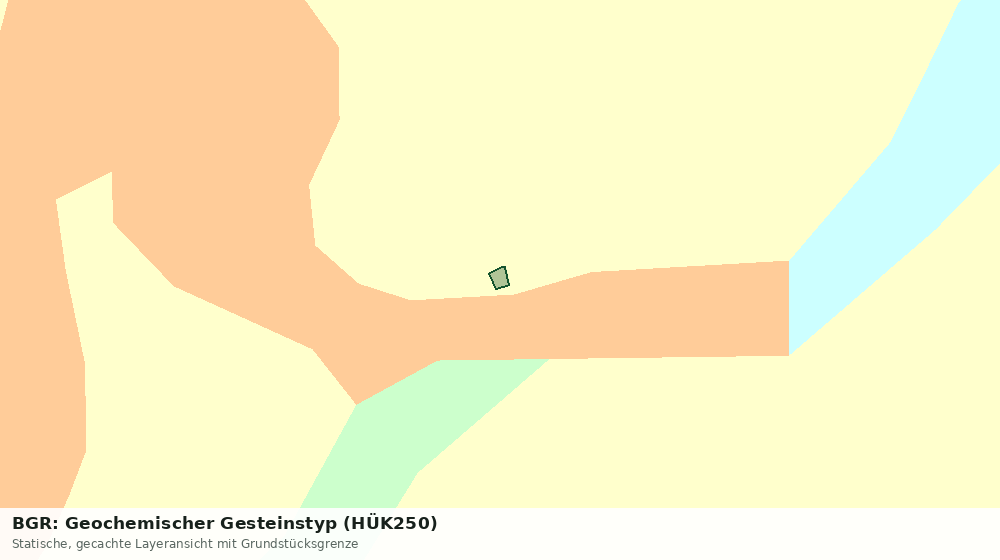Statische Kartenansicht: BGR: Geochemischer Gesteinstyp (HÜK250)