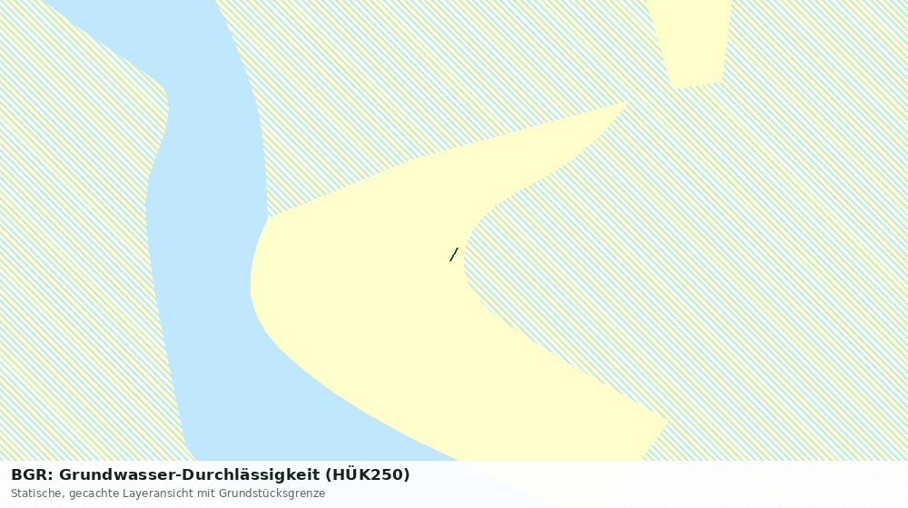 Statische Kartenansicht: BGR: Grundwasser-Durchlässigkeit (HÜK250)