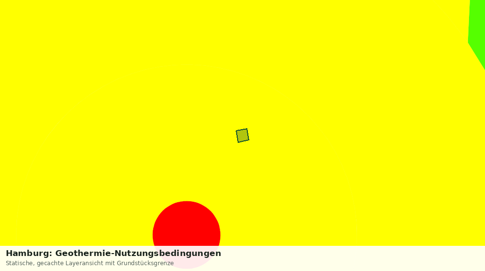 Statische Kartenansicht: Hamburg: Geothermie-Nutzungsbedingungen