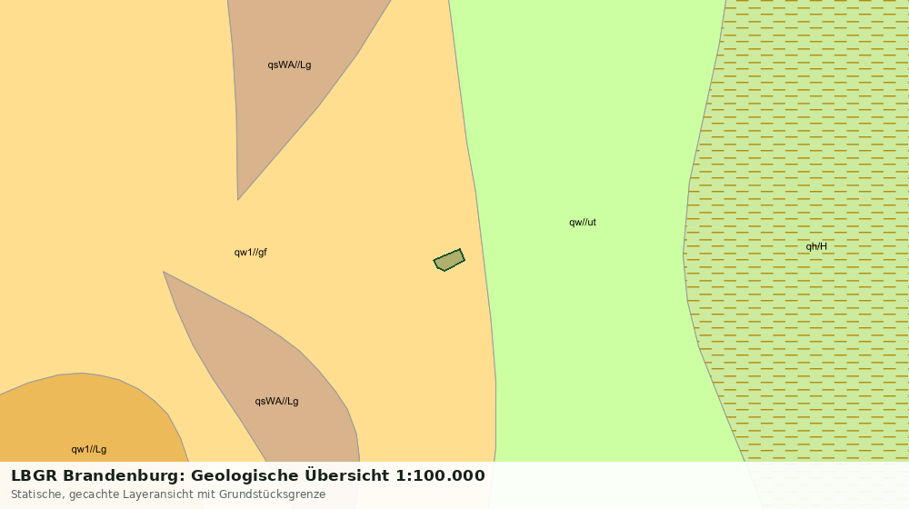 Statische Kartenansicht: LBGR Brandenburg: Geologische Übersicht 1:100.000