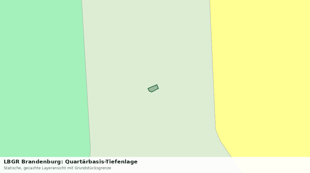 Statische Kartenansicht: LBGR Brandenburg: Quartärbasis-Tiefenlage