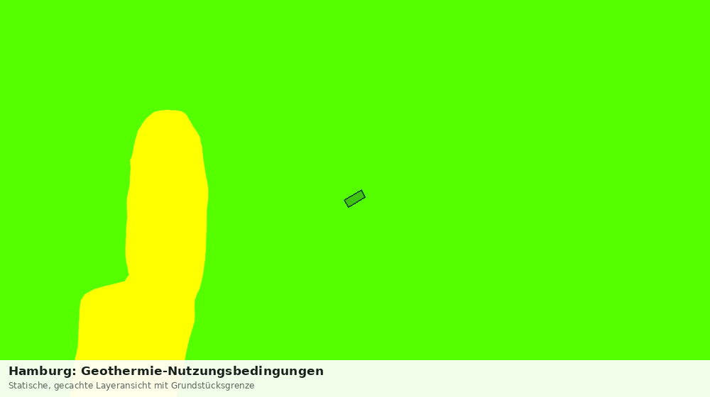 Statische Kartenansicht: Hamburg: Geothermie-Nutzungsbedingungen