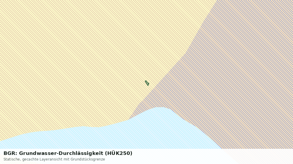 Statische Kartenansicht: BGR: Grundwasser-Durchlässigkeit (HÜK250)