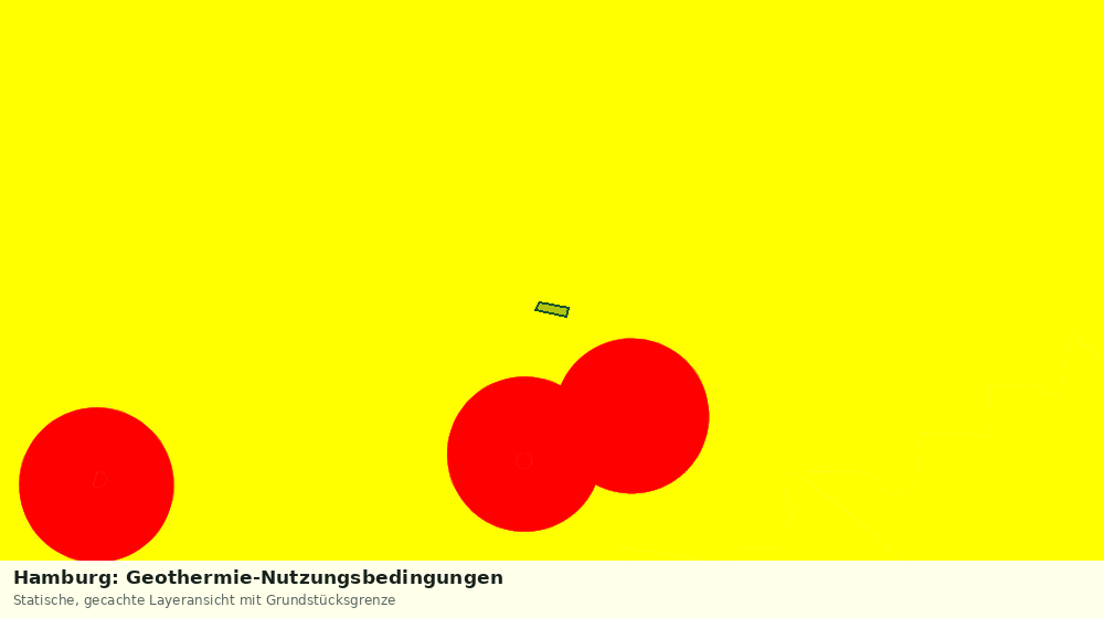Statische Kartenansicht: Hamburg: Geothermie-Nutzungsbedingungen