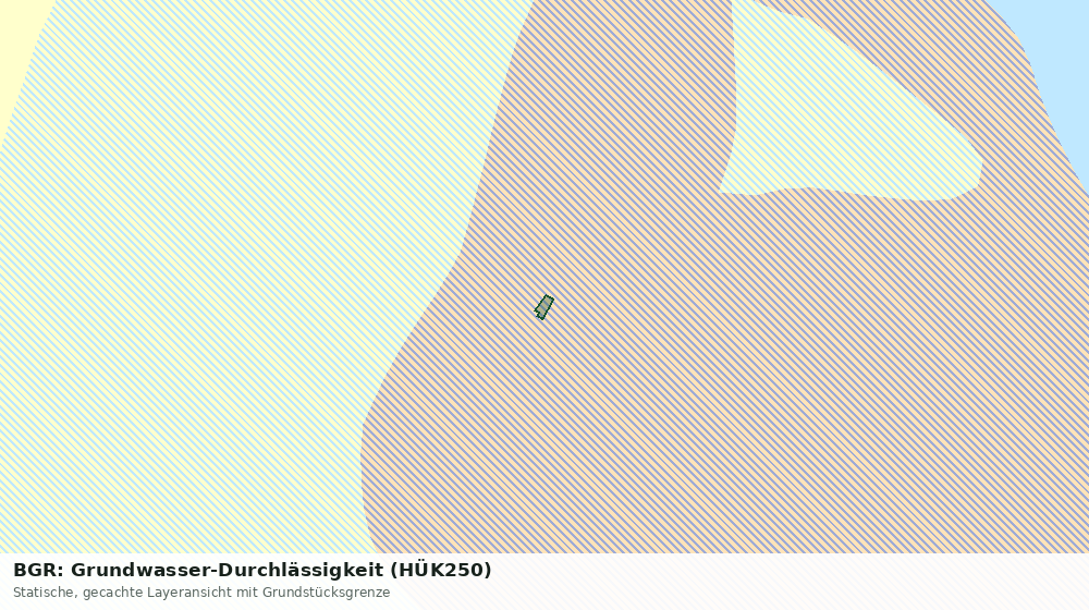 Statische Kartenansicht: BGR: Grundwasser-Durchlässigkeit (HÜK250)