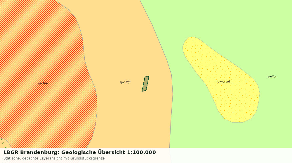 Statische Kartenansicht: LBGR Brandenburg: Geologische Übersicht 1:100.000