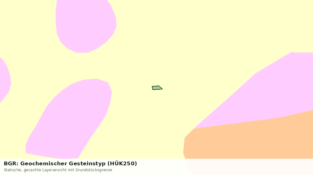 Statische Kartenansicht: BGR: Geochemischer Gesteinstyp (HÜK250)