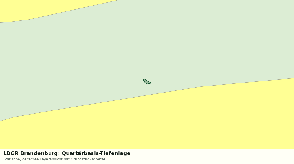 Statische Kartenansicht: LBGR Brandenburg: Quartärbasis-Tiefenlage