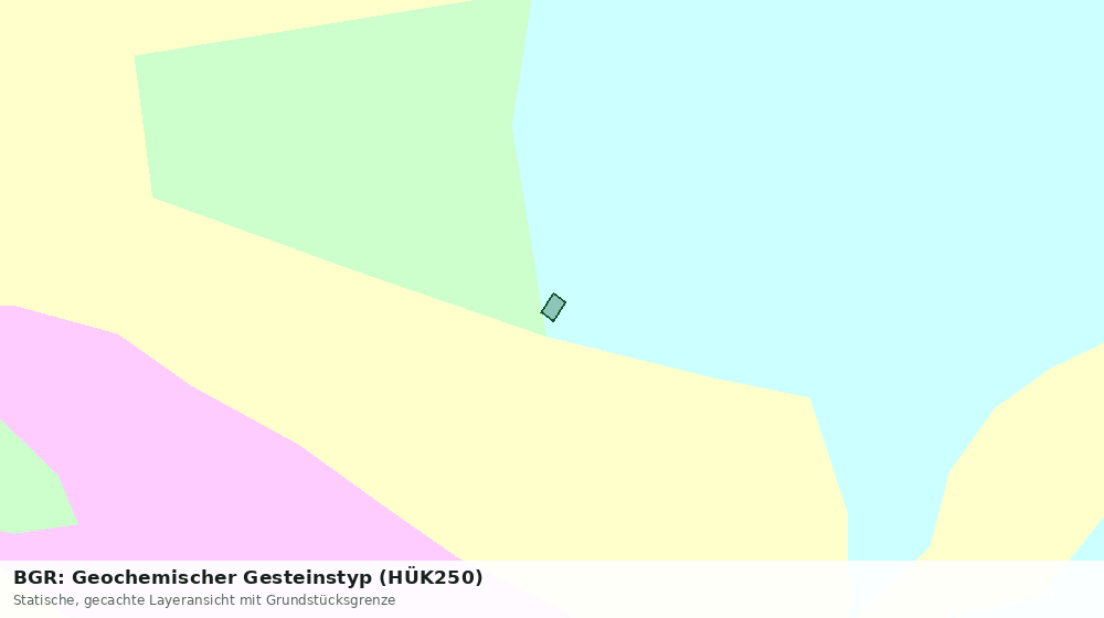 Statische Kartenansicht: BGR: Geochemischer Gesteinstyp (HÜK250)