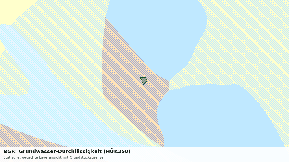 Statische Kartenansicht: BGR: Grundwasser-Durchlässigkeit (HÜK250)