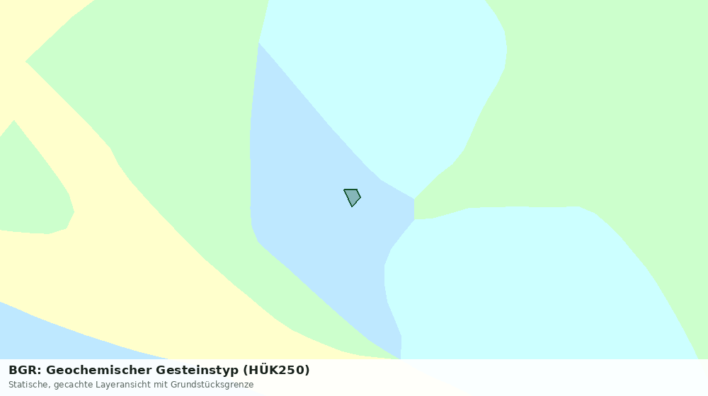 Statische Kartenansicht: BGR: Geochemischer Gesteinstyp (HÜK250)